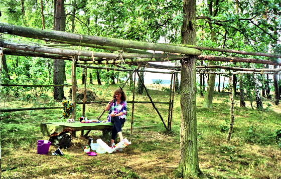 92-img408-Norwegen 1992 - Hase auf Picknick-Bank, pse7, corel, surreal-560 92-img408-Norwegen 1992 - Hase auf Picknick-Bank, pse7, corel, surreal-560