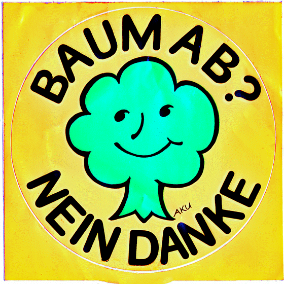 Die Grünen - Aufkleber Baum ab-neine danke-impaint-560 Die Grünen - Aufkleber Baum ab-neine danke-impaint-560