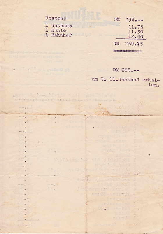 M�rklin-Rechnung 02-560