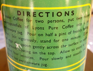 grüner Lyons Coffee-Dose-Directions-B300-1 grüner Lyons Coffee-Dose-Directions-B300-1